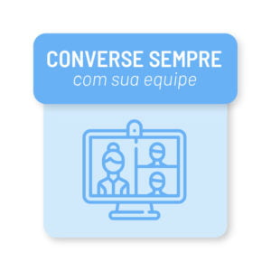 home office - converse com a equipe