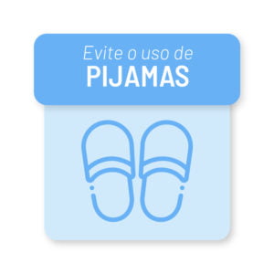 home office - evite pijama